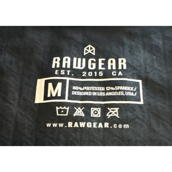 Men’s RawGear Bradley Martyn Geometric Dri Fit Tank Top Black White Size Med - Picture 4 of 5